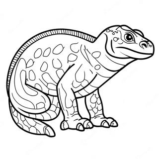 Realistisk Komodovaran Malarbild 9147-7473