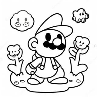 Glad Papier Mario Aventyr Malarbild 9367-7650