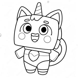 Glad Unikitty Med Regnbage Malarbild 9627-7854