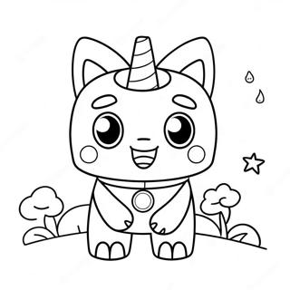 Glad Unikitty Med Regnbage Malarbild 9627-7856