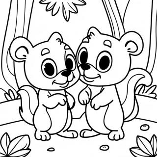 Chip Och Dale I Skogen Malarbild 9687-7901