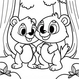 Chip Och Dale I Skogen Malarbild 9687-7903