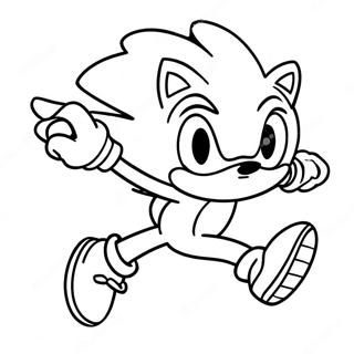 Sonic The Hedgehog Springer Snabbt Farglaggningssida 9797-8000