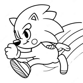 Sonic The Hedgehog Springer Snabbt Farglaggningssida 9797-8063