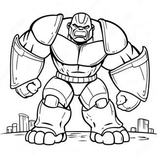 Hulk Buster I Aktion Malarbild 9867-8117