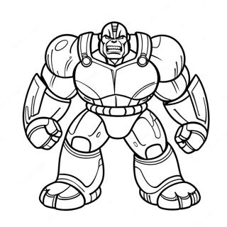 Hulk Buster I Aktion Malarbild 9867-8119