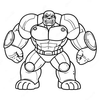 Hulk Buster I Aktion Malarbild 9867-8120