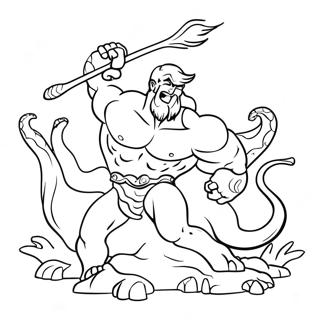 Hercules Slass Mot Hydra Malarbild 9947-8184